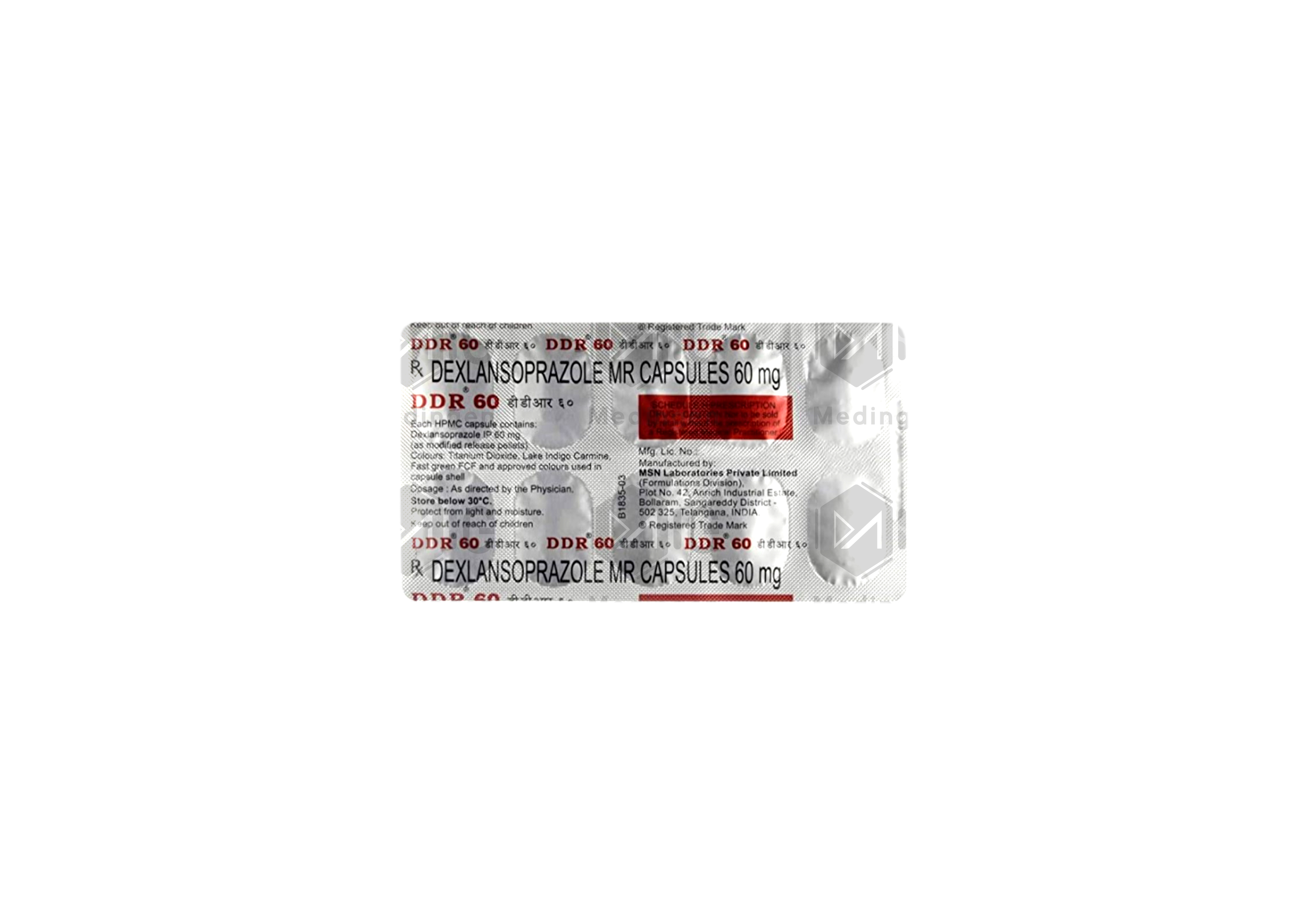 DDR 60MG CAPSULES